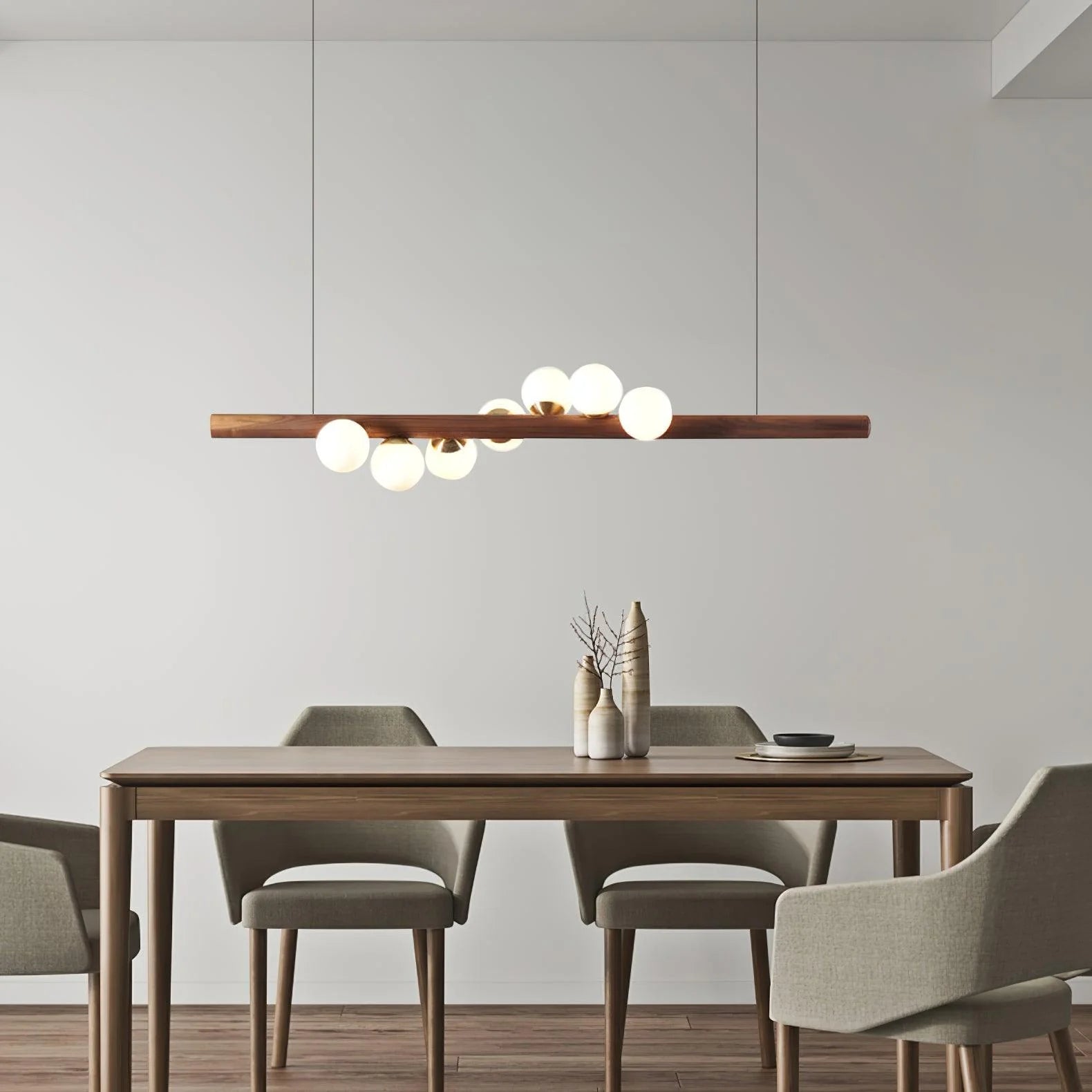 Lampada a sospensione in legno nordico