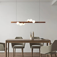 Noordse houten hanglamp