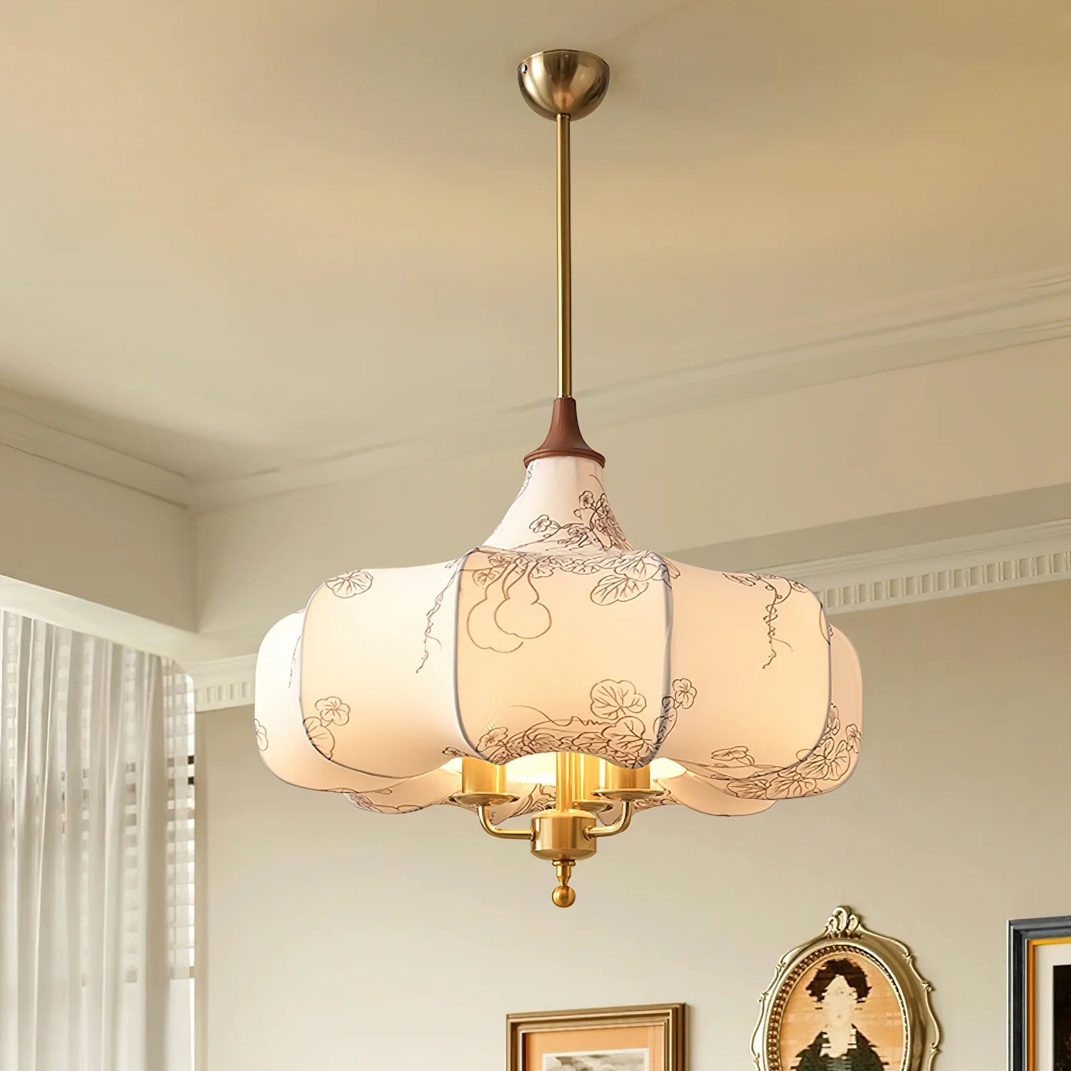 Vintage Cloud Cloth Pendant Light
