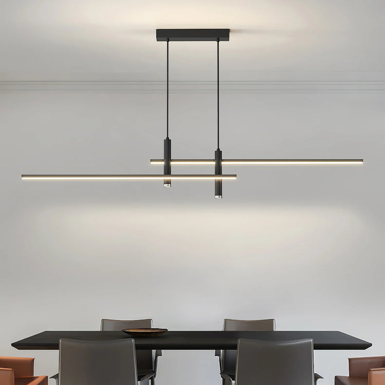 Modern Horizontal Bar Silicone Pendant Light