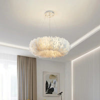 Fluffy Feather Pendant Light