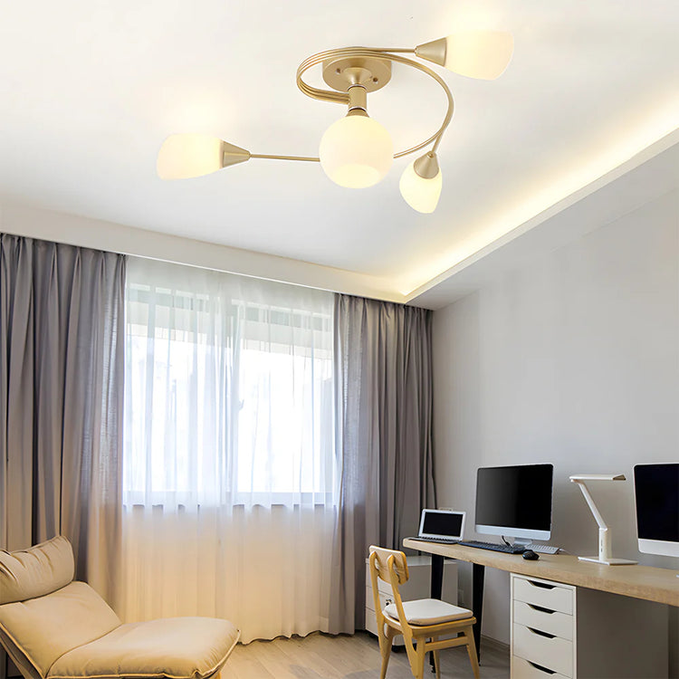 Moderne Multi-Head Metal Loop lysekrone