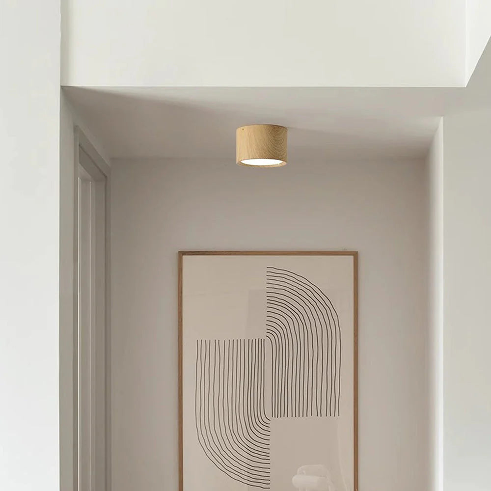 Plafoniera a LED in stile amaretto