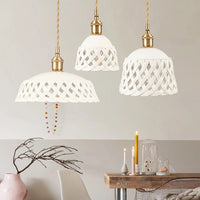 Gitter glød pendellys