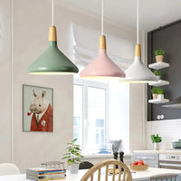 Levendige kegel modern hanglamp