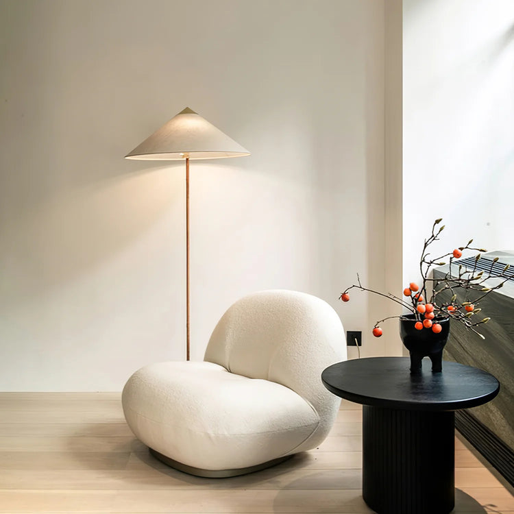 Minimalistisk Cone Bamboo Gulvlampe