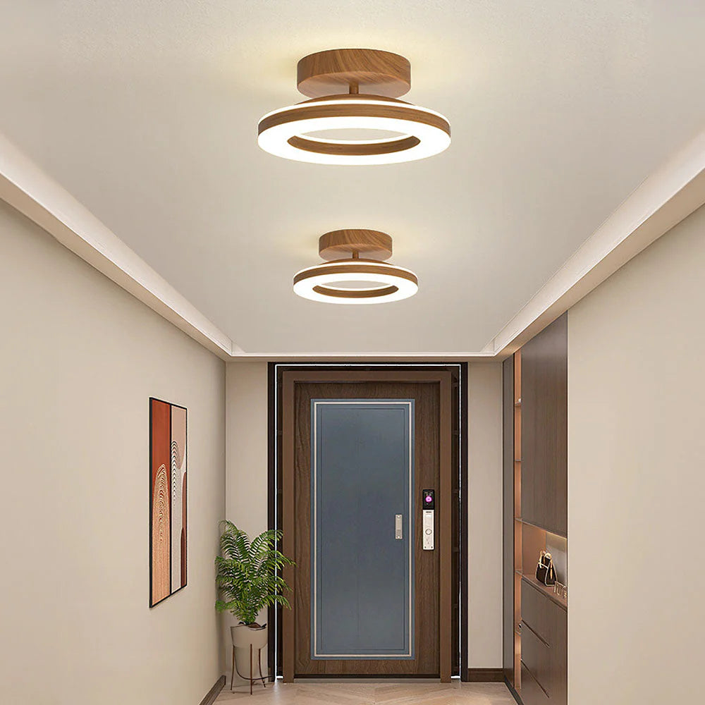 Plafonnier de couloir rond moderne nordique