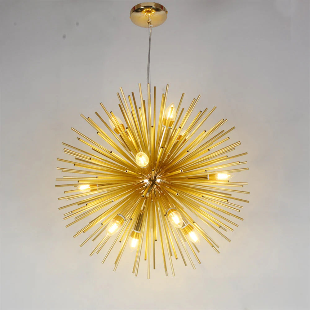 Medieval Metal Dandelion Chandelier
