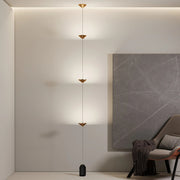 Lampadaire conique moderne en acier