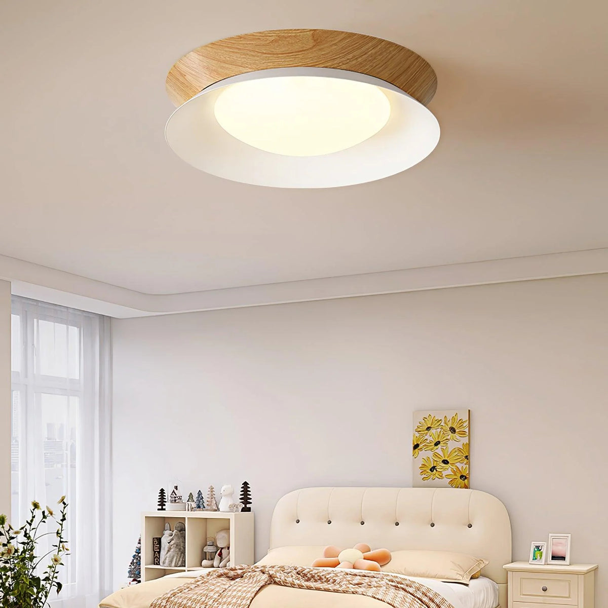 Lampe à plafond jumelle de Luna