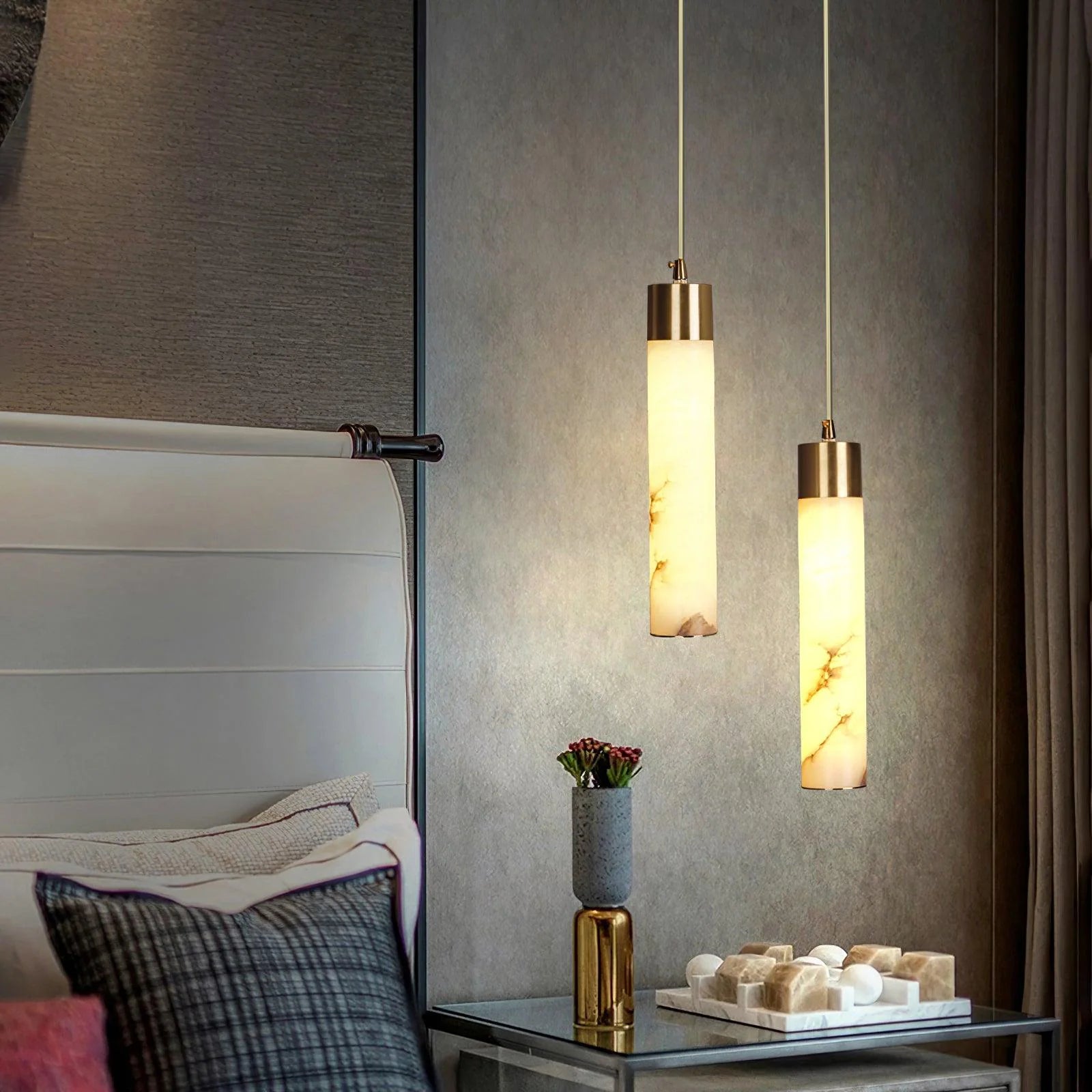 Lampada a sospensione Sol in ottone