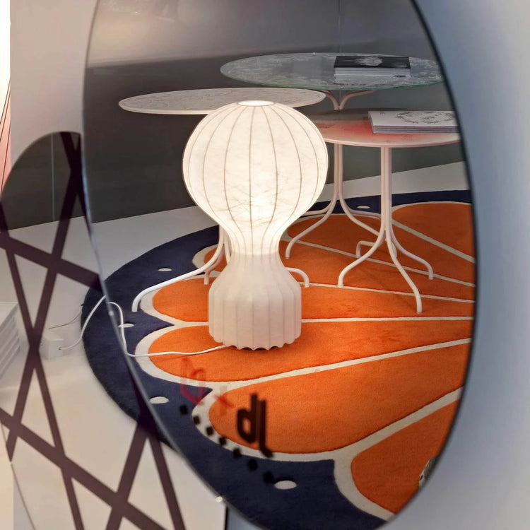 Klassisk ballon silke bordlampe