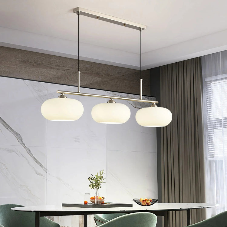 Contemporary Spherical Glass Pendant Light