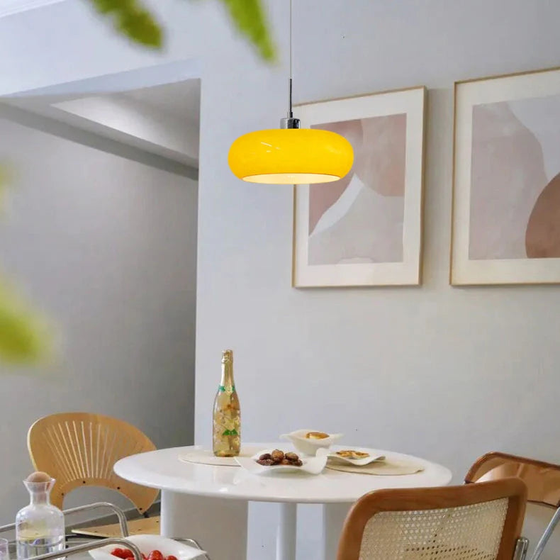 Lampada a sospensione rotonda in vetro alla moda
