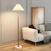 Antik stil plisseret gulvlampe
