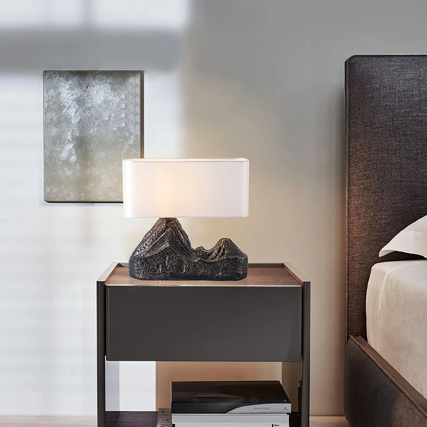 Stylish Stone Resin Table Lamp