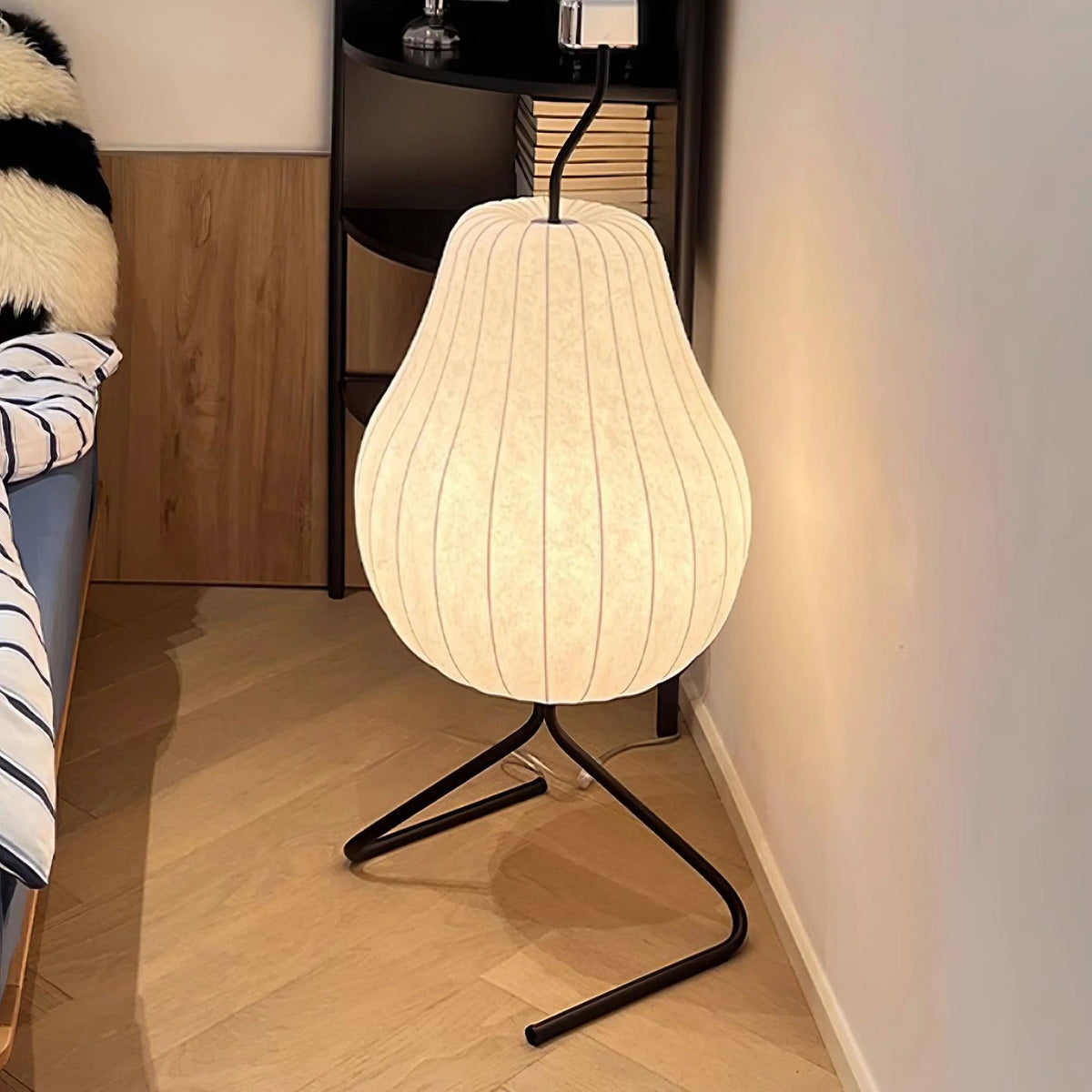 Pære silke gulvlampe