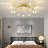 Opulent Star-Globe glass Ceiling Light