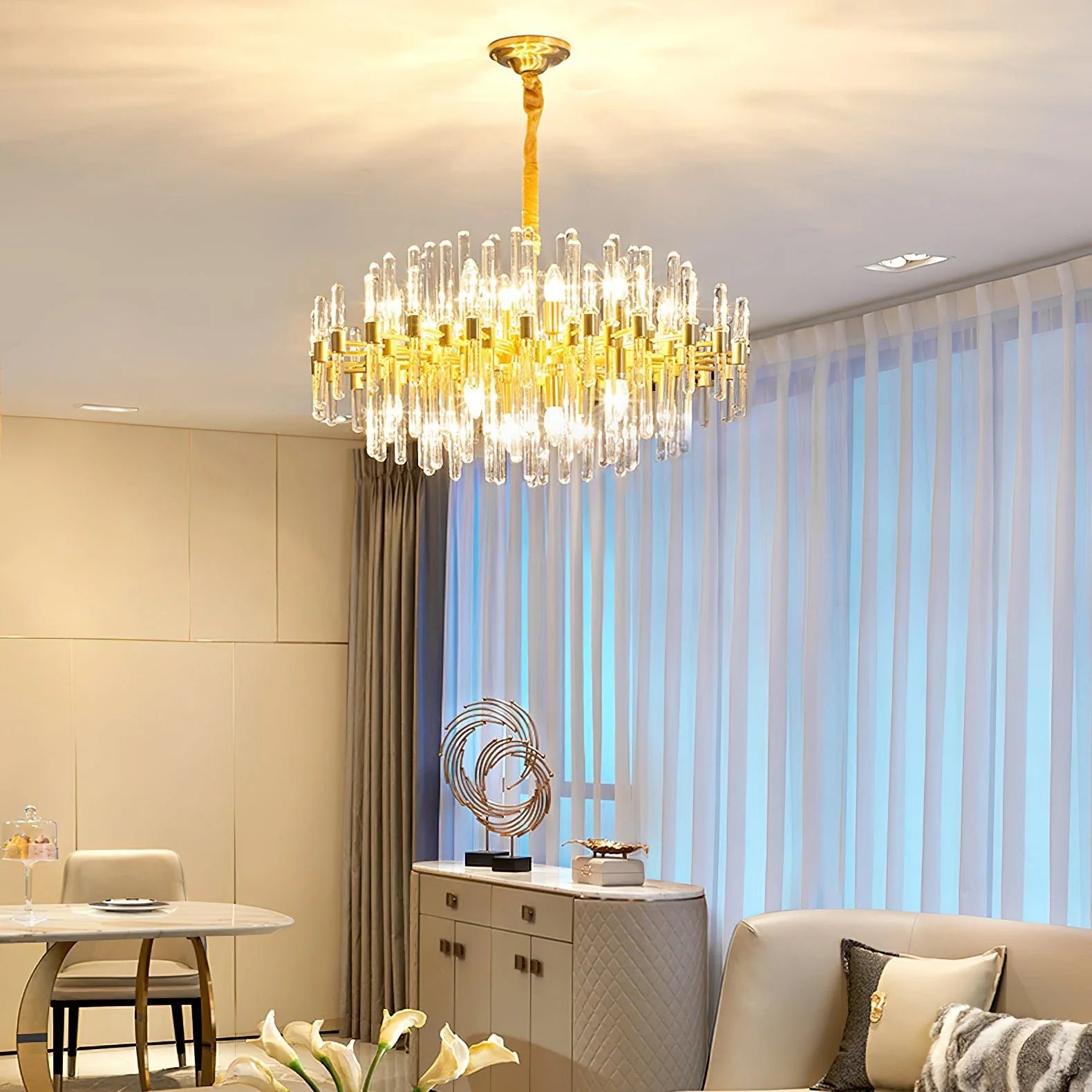 Lampadario di grandezza vittoriana