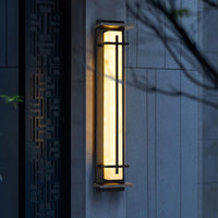 Luce da parete esterna urbana quadrata