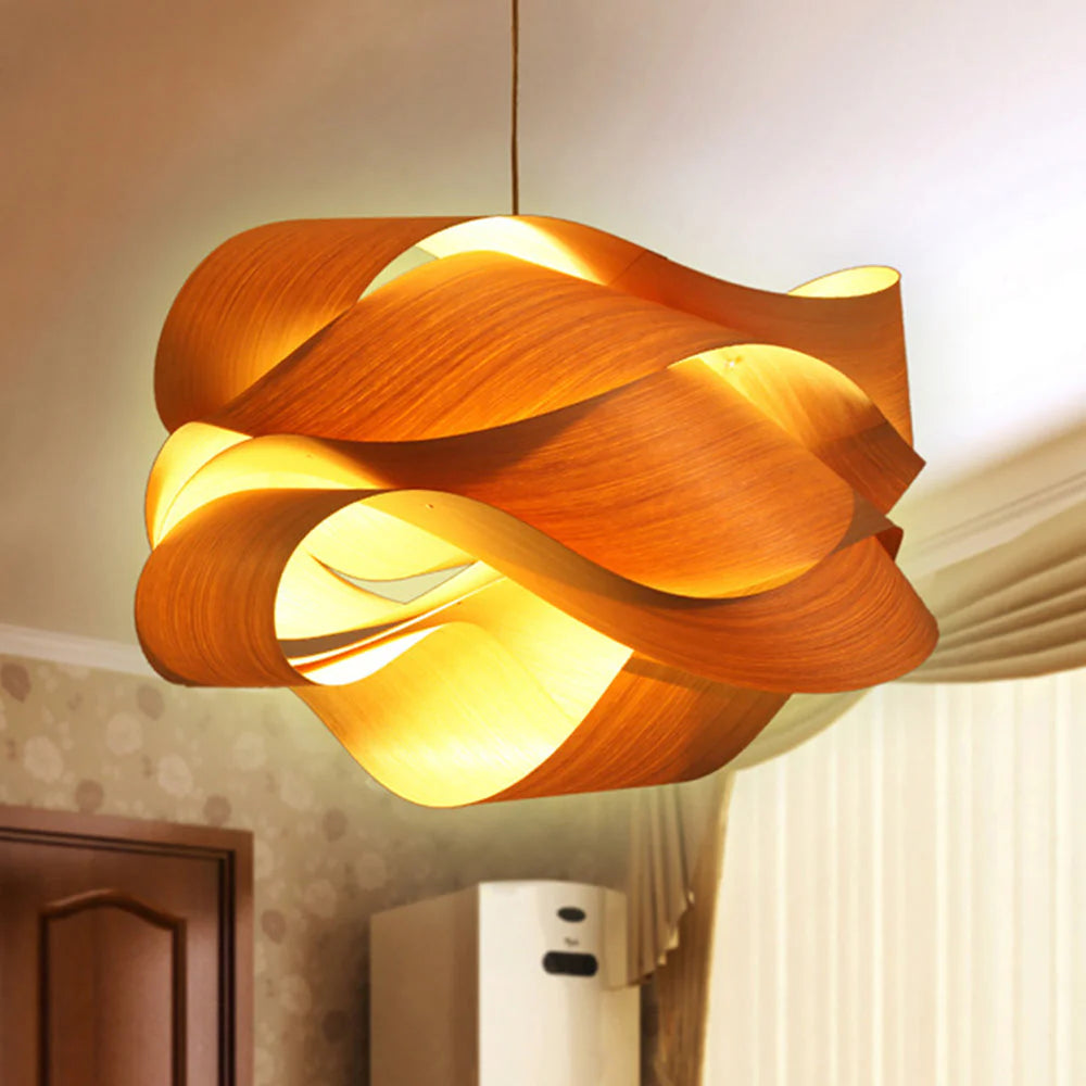 Rustiekmodern onregelmatig houten licht