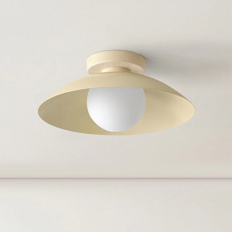 Moderne rund metal minimalistisk loftslampe