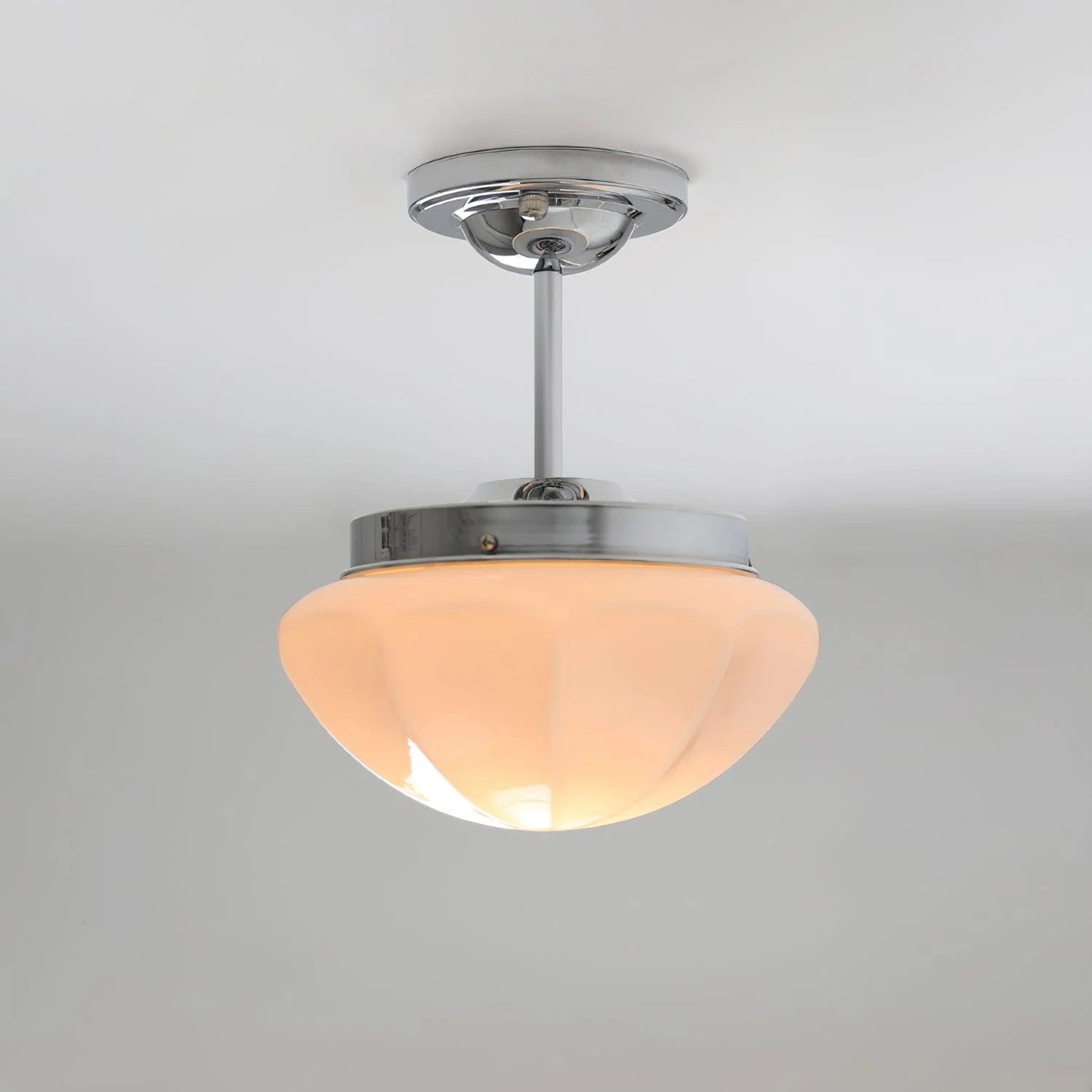 Elegant Sleek Dome Glass Ceiling Lamp