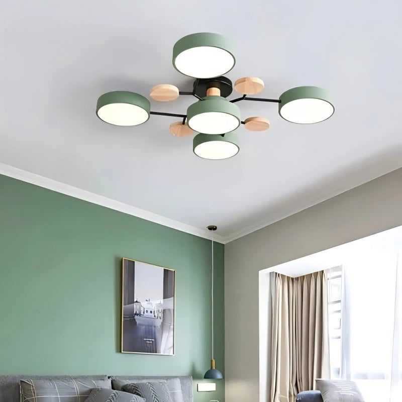 Plafoniera a LED circolare moderna in acrilico nordico