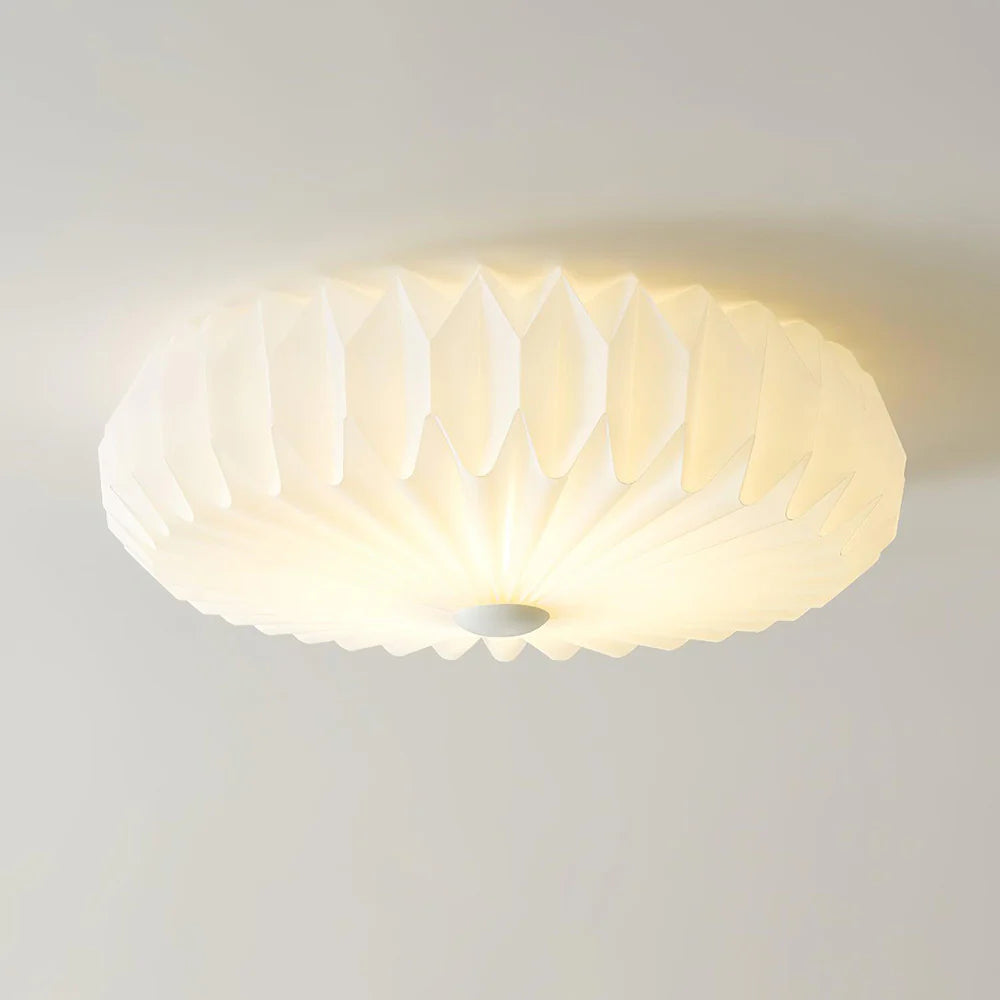 Plafonnier rond élégant en PVC
