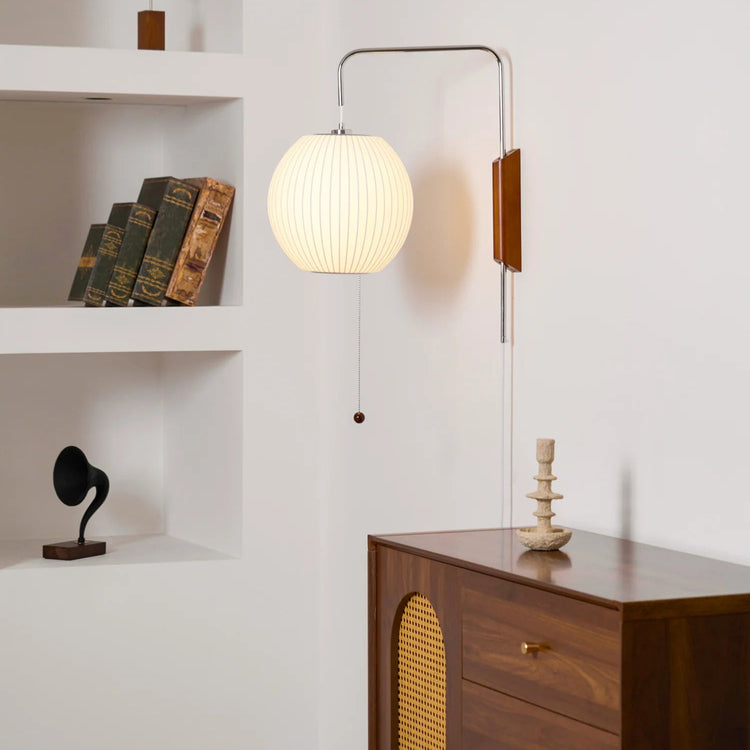 Klassisk OrbGlow Silk Wall Light