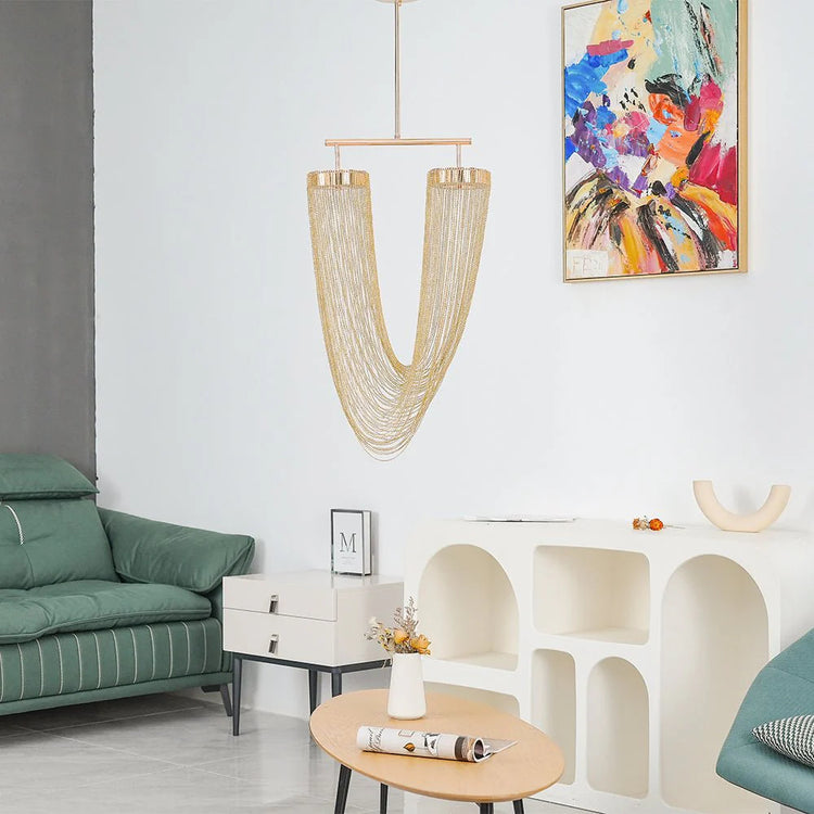 Elegant Drapery Pendant Light