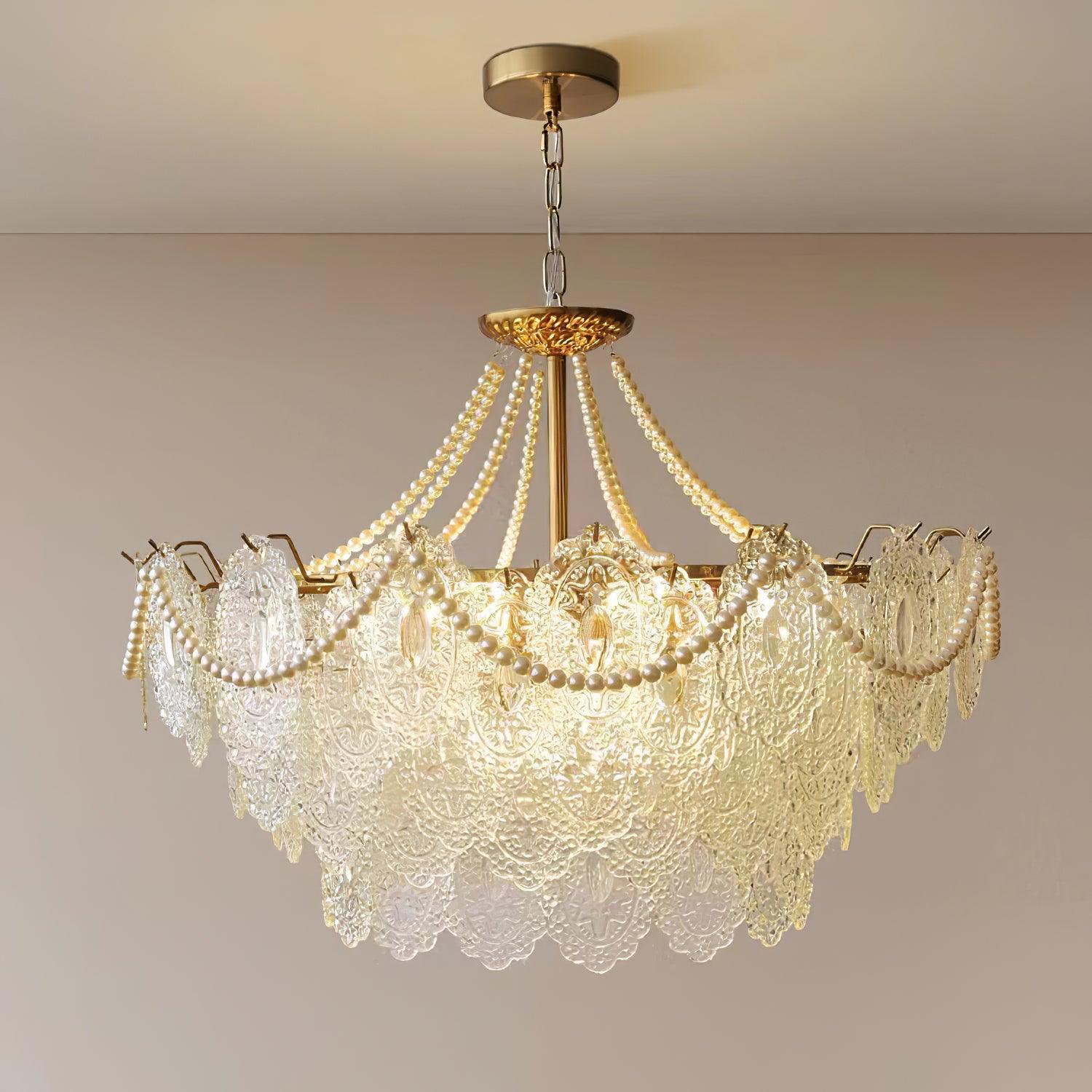 Lampadario in vetro Serenity