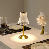 Nordisk minimalistisk Golden Crystal Table Lamp