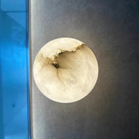 Alabaster Globe Wall Light