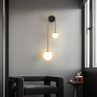 Luce murale dell'arco dorato
