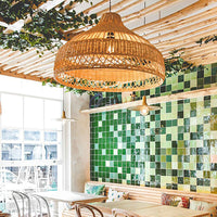 Coastal Weave Dome Pendant Light