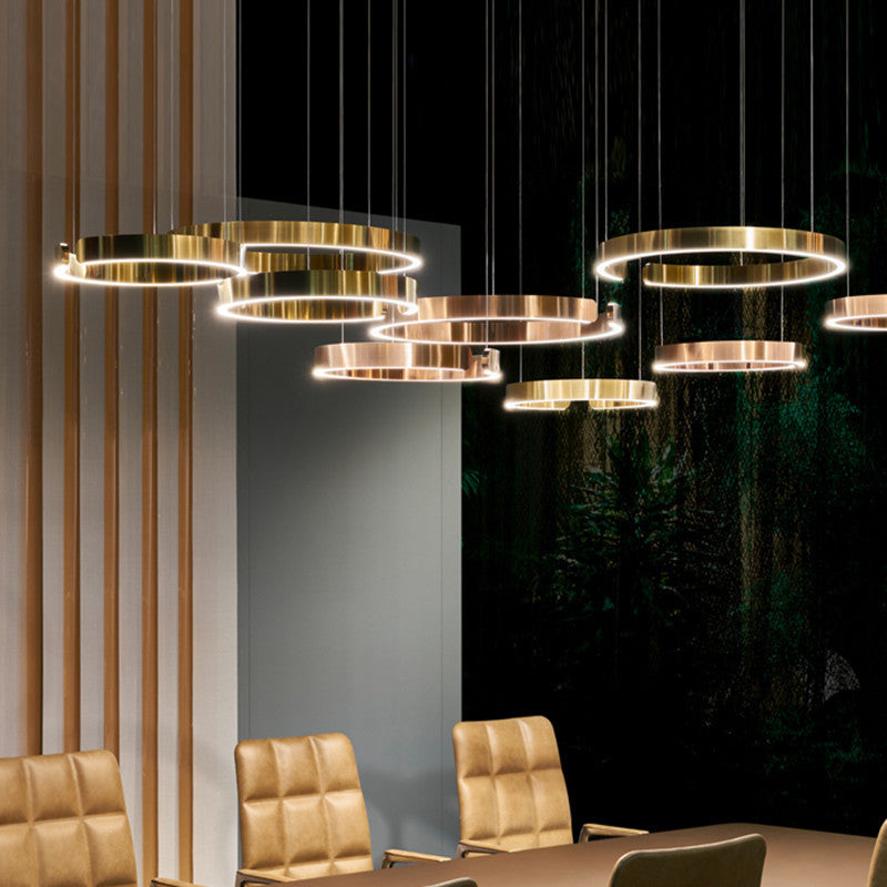 Glarefusion Modern Simple Ring Chandelier