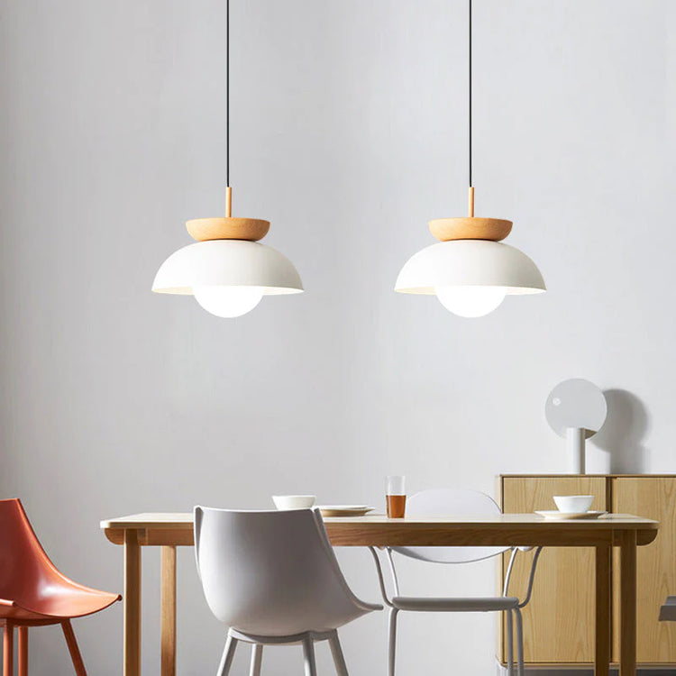 Moderne rund metal loftslampe