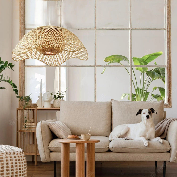 Stilfuld Wave Bamboo Pendel Light