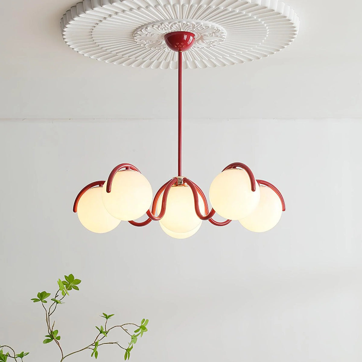CurvaLuxe Linear Fixture Chandelier