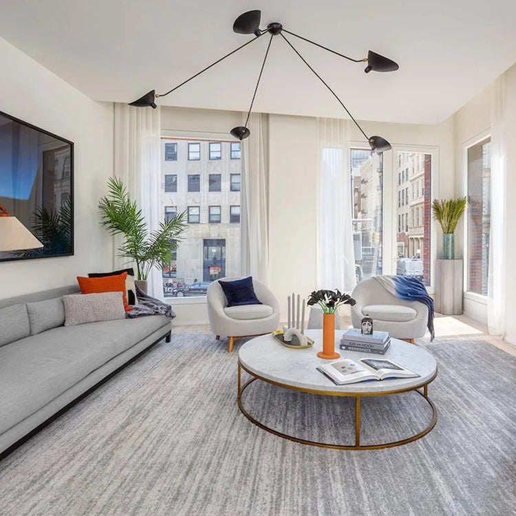 Stilfuld Celestial Curve Metal Loftslampe