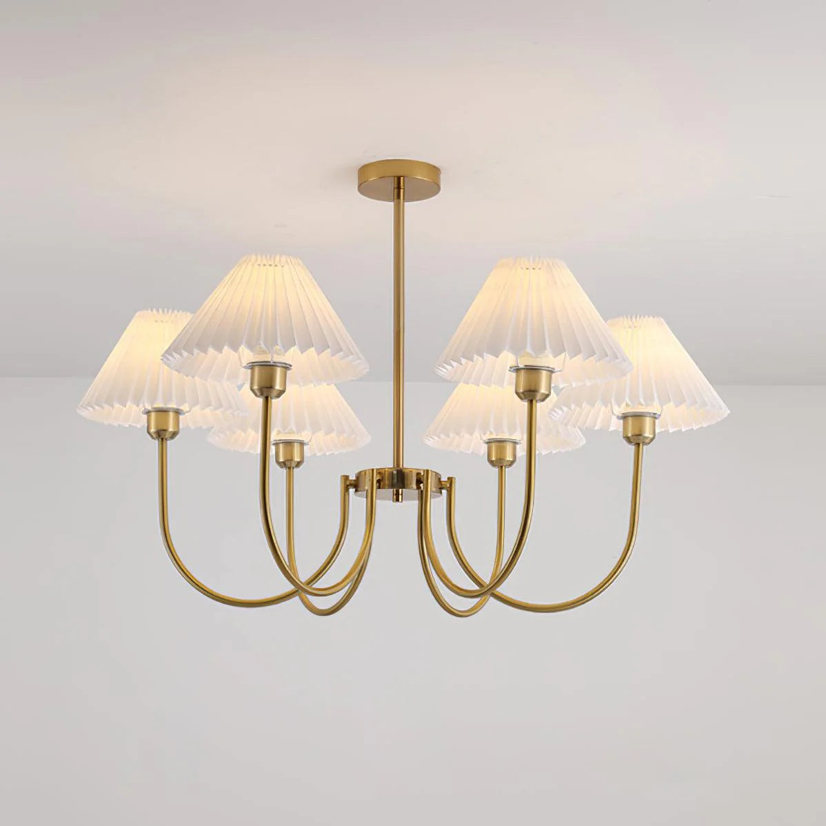 Lampadario plissettato Aurelle