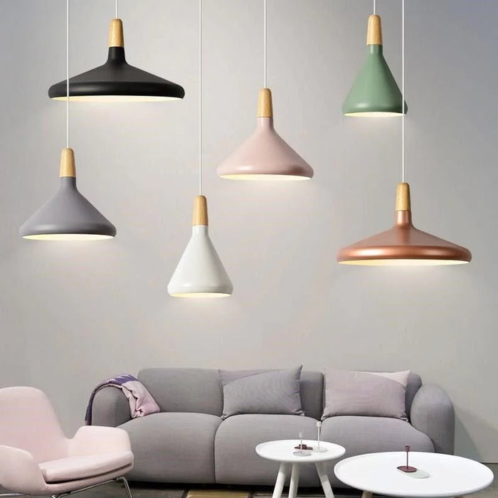 Vivid Cone Modern Pendant Light