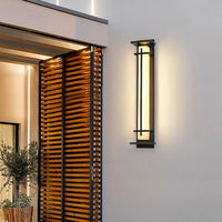 Luce da parete esterna urbana quadrata