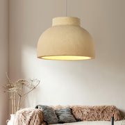 Lampe à suspension minimaliste en résine à dôme