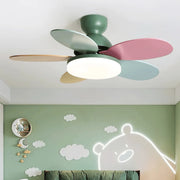 Colorful PetalGlow Acrylic Fan Light