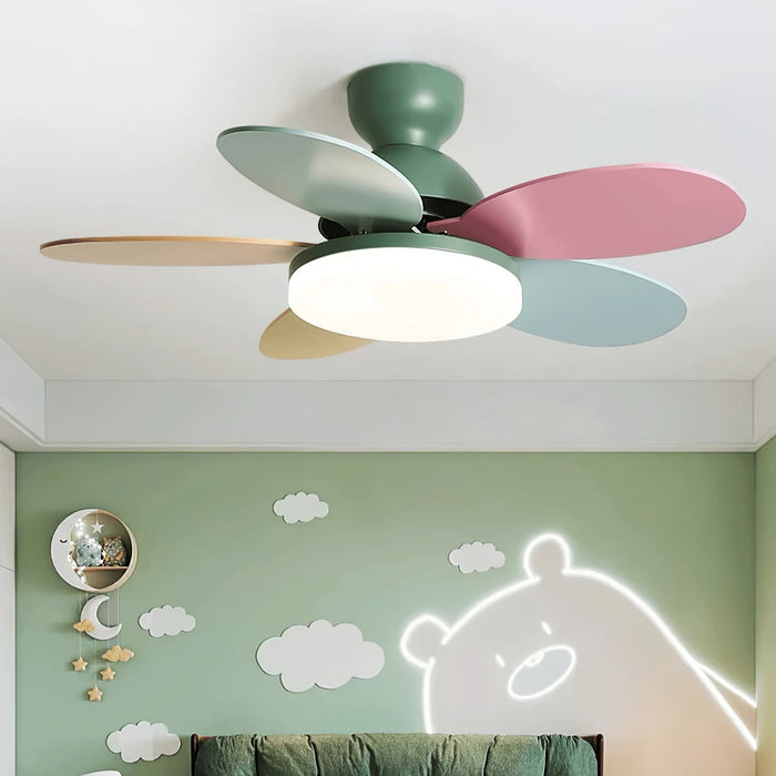 PetalGlow Fan Light