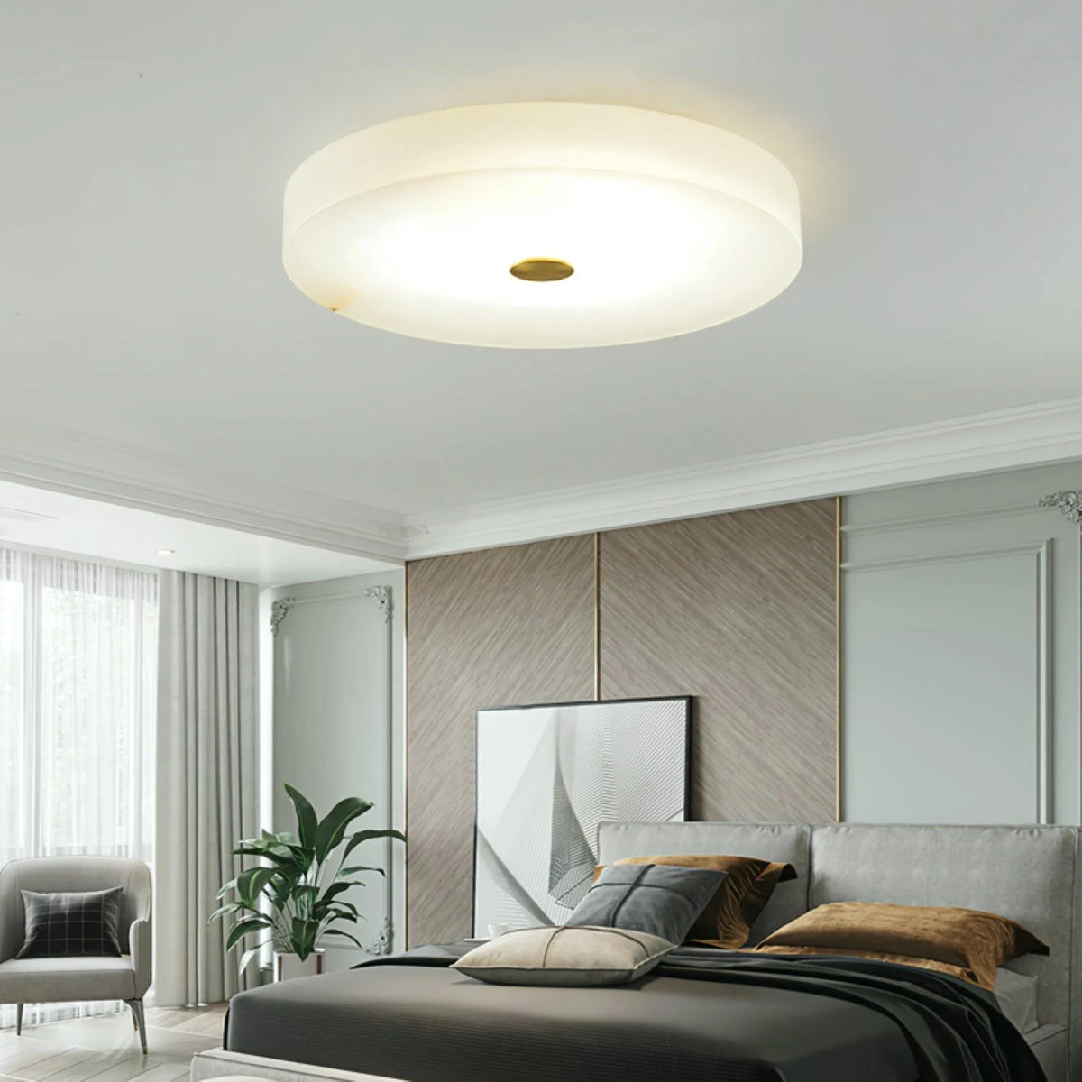 Clara Alabaster Flush Mount