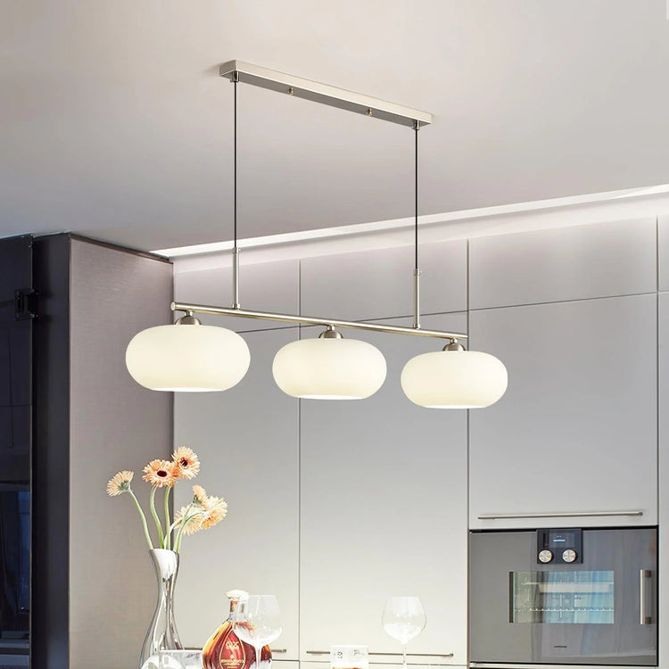 Contemporary Spherical Glass Pendant Light