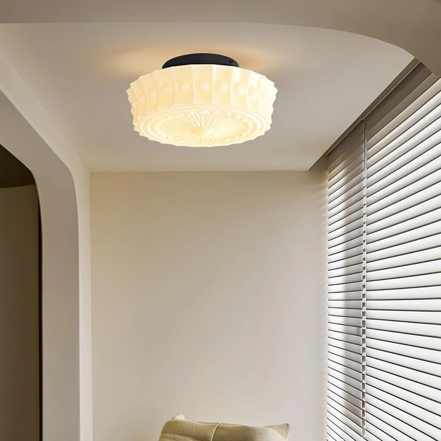 Classic Manor Glass Ceiling Lamp